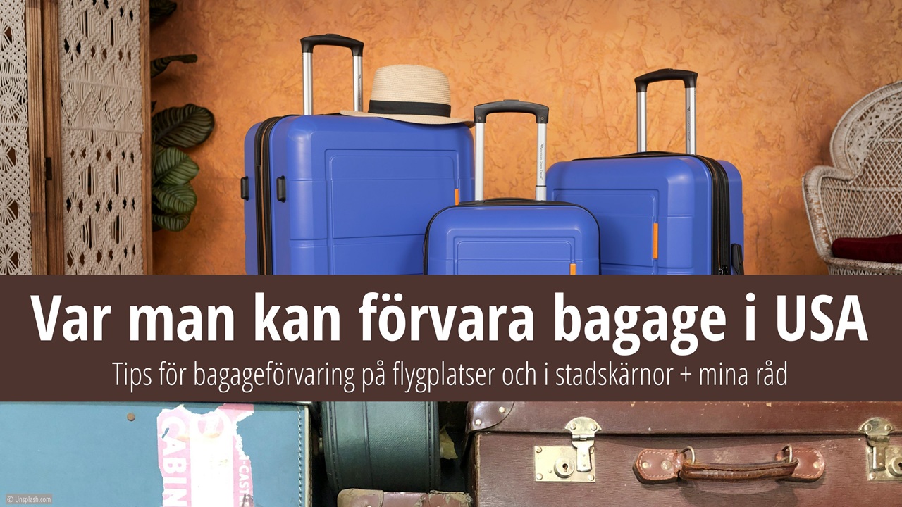 Bagageförvaring i USA – Tips, Bounce och LuggageHero | © Unsplash.com