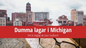 Dumma lagar i Michigan: Det är olagligt att sova i badkaret