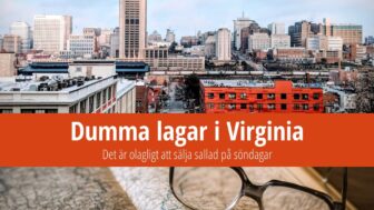 Dumma lagar i Virginia: Söndag = förbud att sälja sallader!