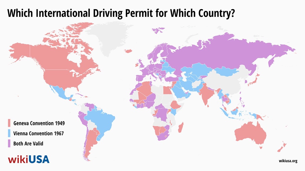 Internationellt körkort: Wienkonventionen vs. Genèvekonventionen Karta | © Petr Novák