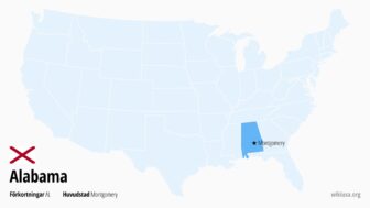 Alabama i USA – karta, största städer och vad man kan se