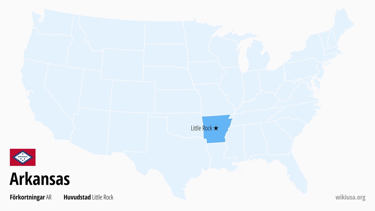 Karta över delstaten Arkansas | Var ligger Arkansas? | Arkansas i USA – städer, karta och vad man kan se