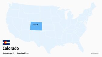 Colorado i USA – karta, största städer och vad man kan se