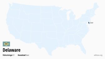 Delaware i USA – karta, städer, förkortning och vad man kan se