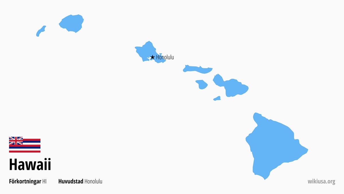 Karta över delstaten Hawaii | Var ligger Hawaii? | Hawaii i USA – karta, största städer och vad man kan se