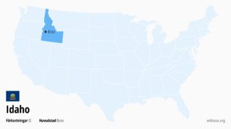 Idaho i USA – fakta, karta, städer och vad man kan se