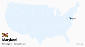 Maryland i USA – karta, städer, fakta och vad man kan se