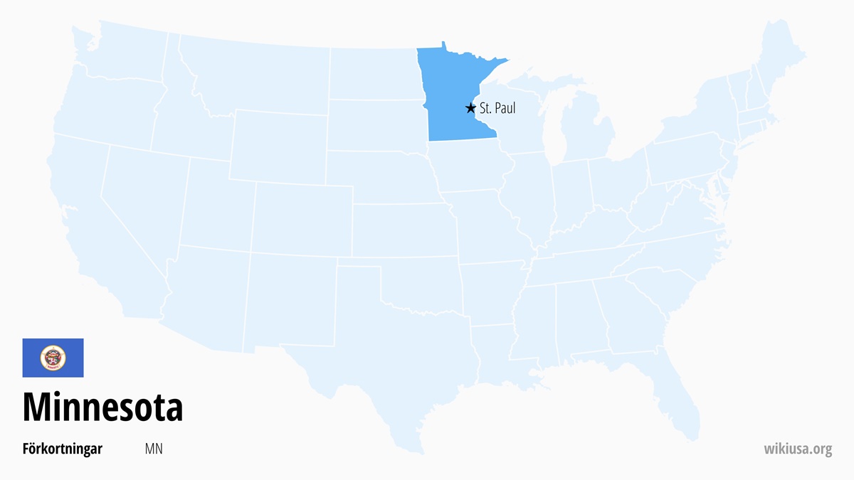 Karta över delstaten Minnesota | Var ligger Minnesota? | Minnesota i USA – karta, fakta, städer och vad man kan se