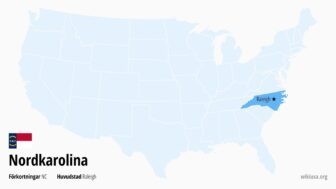 Nordkarolina i USA – fakta, karta, städer och vad man kan se