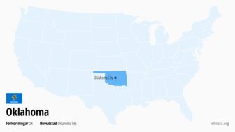 Oklahoma i USA – fakta, karta, största städer och förkortning