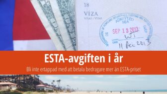 Priset för ESTA för USA är 21 $, betala inte mäklare upp till 99 $