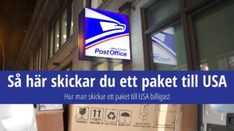 Hur skickar man ett paket till USA billigast